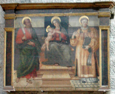 Vergine che allatta Gesù tra i Santi Bartolomeo e Lorenzo