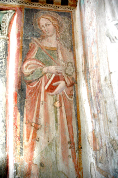 Santa Barbara. Prima cappella navata destra.