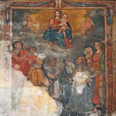 Viterbo. Santuario di Santa Rosa. Madonna col Bambino. Primo altare, navata sinistra.