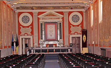 Viterbo, complesso di Santa Maria in Gradi. Aula Magna dell'Università della Tuscia di Viterbo.