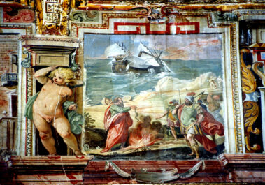 Il Miracolo di San Paolo a Malta. Affresco.