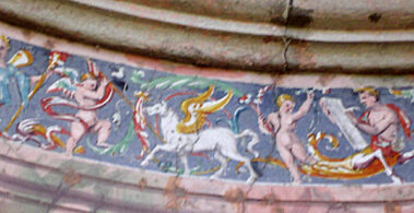 Madonna della Mandorla. Particolare.