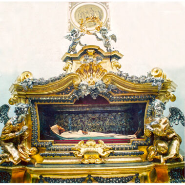 Viterbo, Santuario di Santa Rosa. Urna di Santa Rosa.